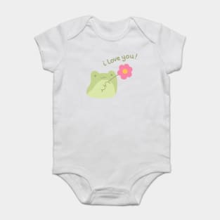 I Love You Frog Baby Bodysuit